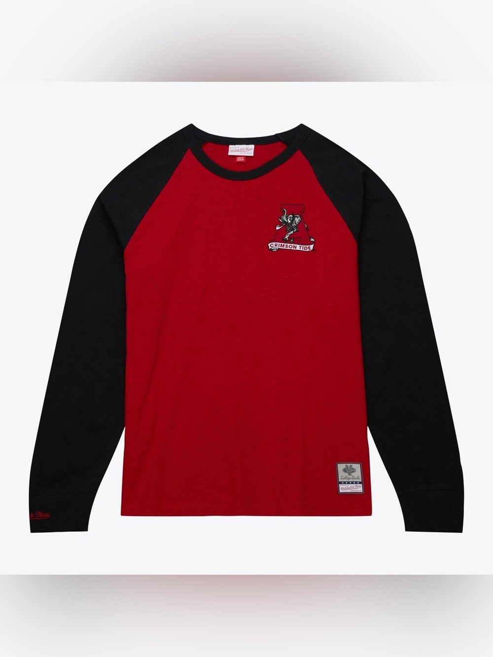 Men's Crimson/Black Alabama Crimson Tide Legendary Slub Long Sleeve T-Shirt